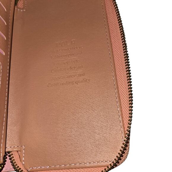 Pola Dusty Pink Leather Wristlet/Wallet - Picture 3 of 5